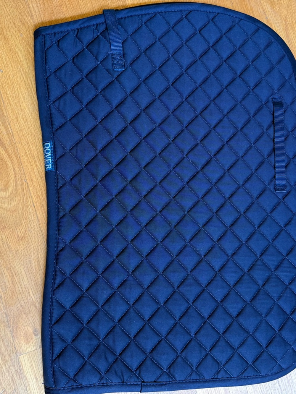 Dover Saddlery HORSE size Never used Navy Quilted Saddle Pad